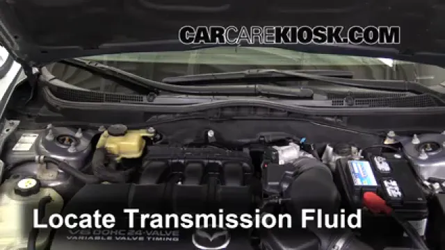 2010 Mazda 6 S 3.7L V6 Liquide de transmission Vérifier le niveau de liquide
